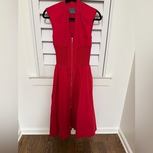 Red Anthropologie Dress